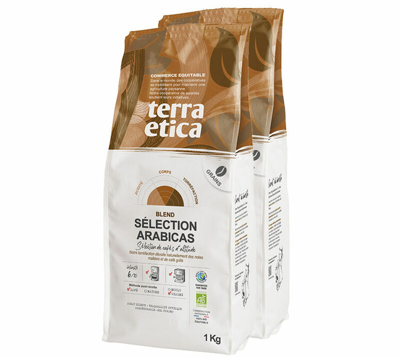 2 kg - Caf&eacute; en grain Bio S&eacute;lection Arabicas - Terra Etica image number 0