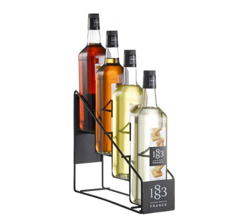Pr&eacute;sentoir m&eacute;tallique pour 4 bouteilles 1883 Routin 1L