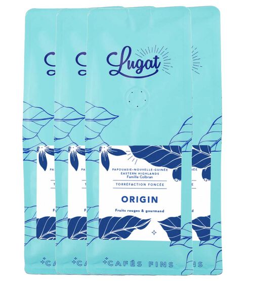 Lugat Coffee Beans Origin - 4 x 250g