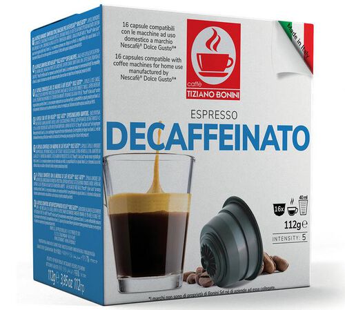 16 Nescaf&eacute;* Dolce Gusto* Compatible Pods Espresso Decaffeinated &ndash; CAFFE BONINI