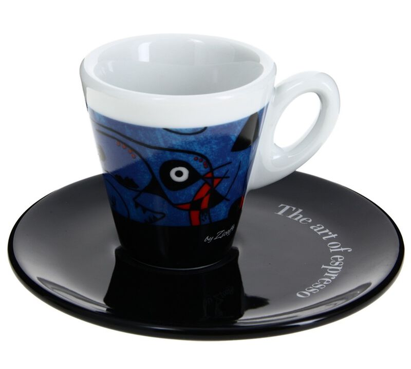 Zicaff&egrave; 'The Art of Espresso' set of 6 cups and saucers image number 2