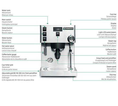 Machine expresso RANCILIO Silvia Pro X inox et blanc image number 5