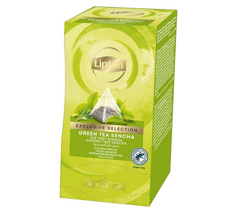 Sencha Green Tea - 25 pyramid tea bags - Exclusive Selection - Lipton image number 0