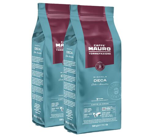 Caff&egrave; Mauro Decaf Coffee Beans Decaffeinato - 1kg