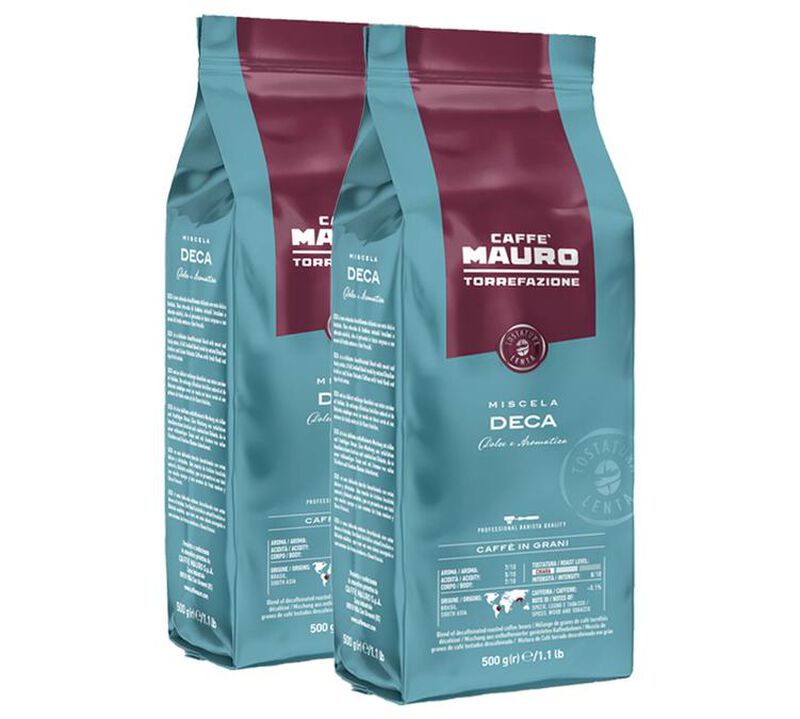 Caff&egrave; Mauro Decaf Coffee Beans Decaffeinato - 1kg image number 0