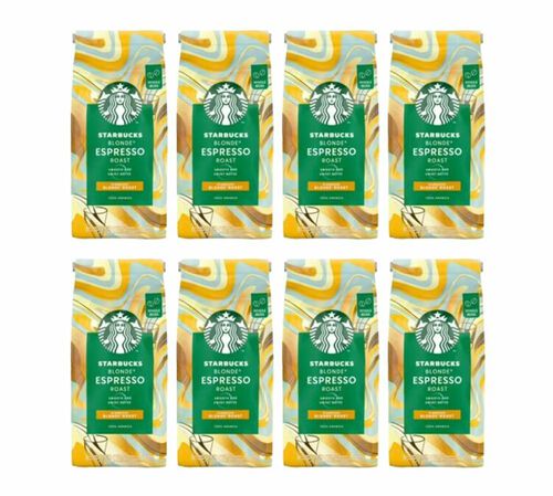Starbucks Coffee Beans Blonde Espresso Roast - 8 x 450g