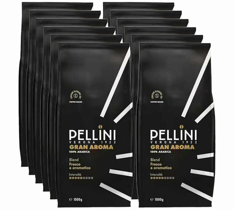 Pellini - Caff&egrave; in grani per - Gran Aroma n&deg; 3 | 12 x 1 kg image number 0