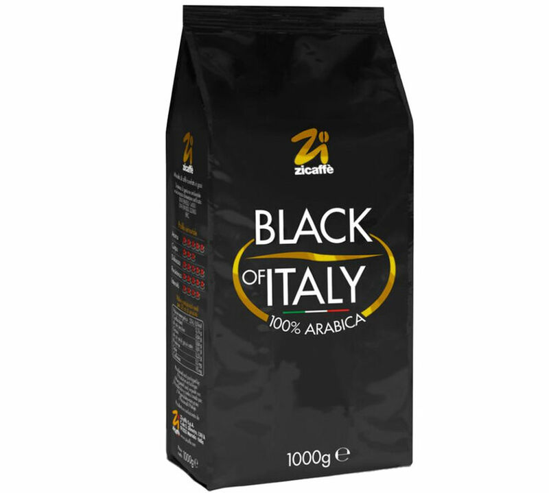 Zicaff&egrave; Coffee Beans Black of Italy 100% Arabica - 1kg image number 1