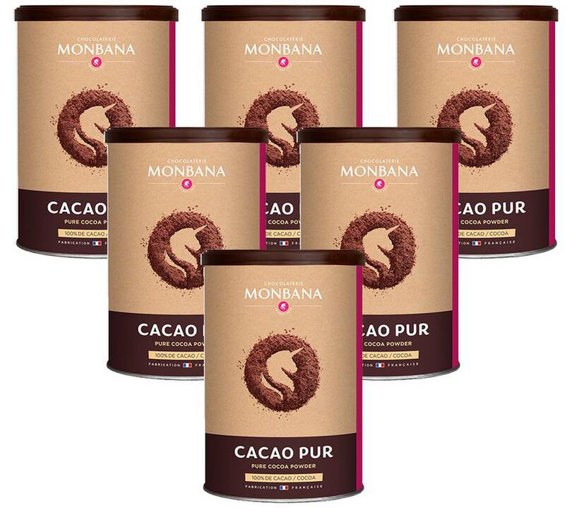 Monbana Pure Hot Cocoa Powder - 6 x 150g image number 0
