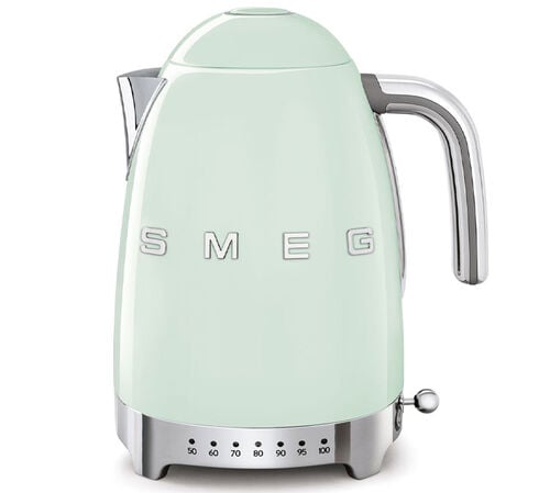 Bouilloire &agrave; temp&eacute;rature r&eacute;glable KLF04PGEU Vert d'eau 1,7 L - SMEG