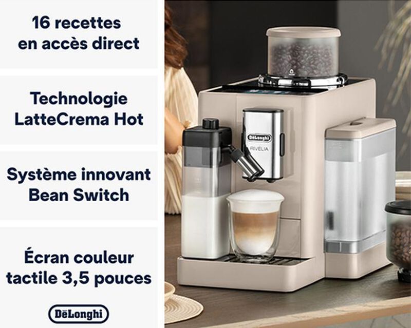 Machine auto - FEB 4455.BG Beige Sable (Latte) - DELONGHI - Tr&egrave;s bon &eacute;tat image number 4