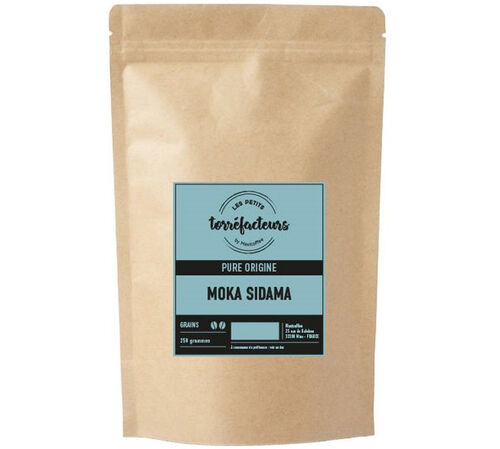 250 g - Caf&eacute; en grain - &Eacute;thiopie Moka Sidama 100% Arabica - LES PETITS TORR&Eacute;FACTEURS