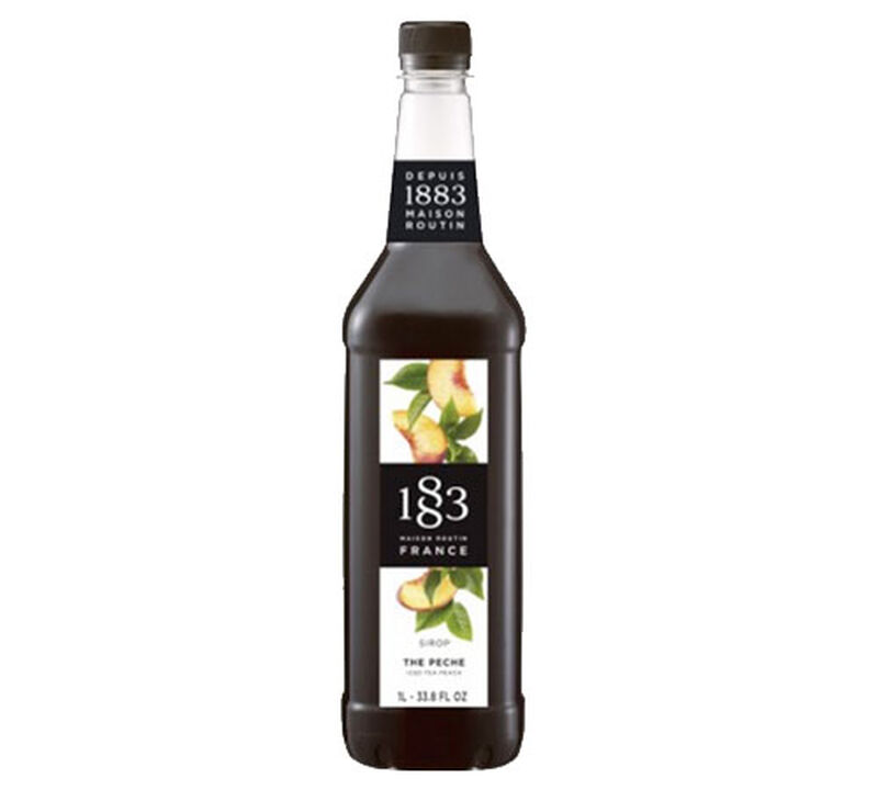 Sirop 1883 Routin Th&eacute; P&ecirc;che - Bouteille plastique - 1L image number 0
