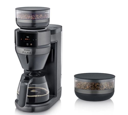 Cafeti&egrave;re filtre Filka 2.0 KA4854 + bac &agrave; grain additionnel - SEVERIN