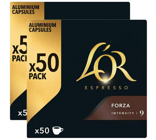 100 capsules Forza compatibles Nespresso* Original - L'OR ESPRESSO