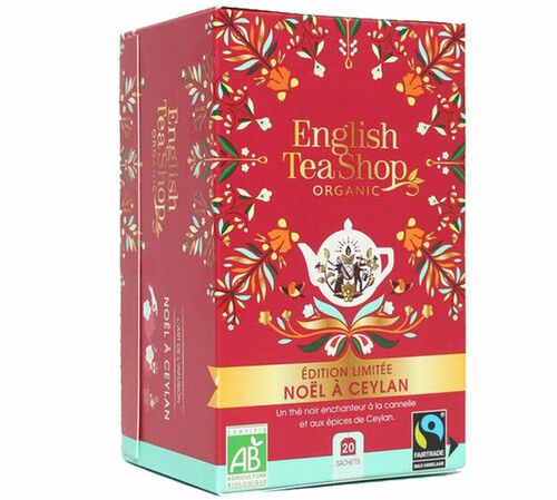 English Tea Shop Christmas in Ceylon Organic Christmas Black Tea - 20 tea sachets image number 1