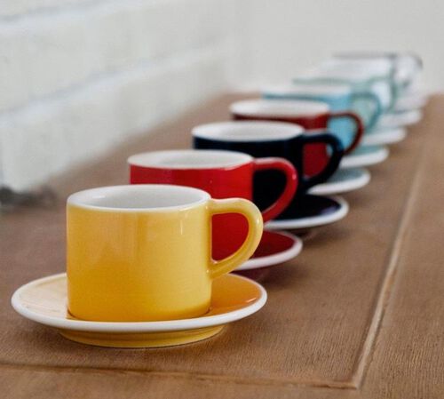 6 Tasses et sous-tasses Espresso Bond 8 cl Denim - Loveramics image number 4