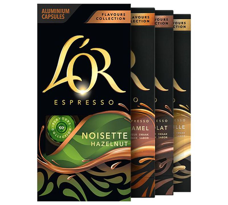 80 Nespresso* Original compatible capsules - 4 flavoured coffees - L'OR ESPRESSO image number 2