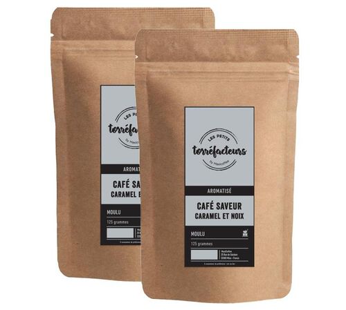Les Petits Torr&eacute;facteurs Ground Coffee Caramel & Walnut Flavoured Coffee - 250g