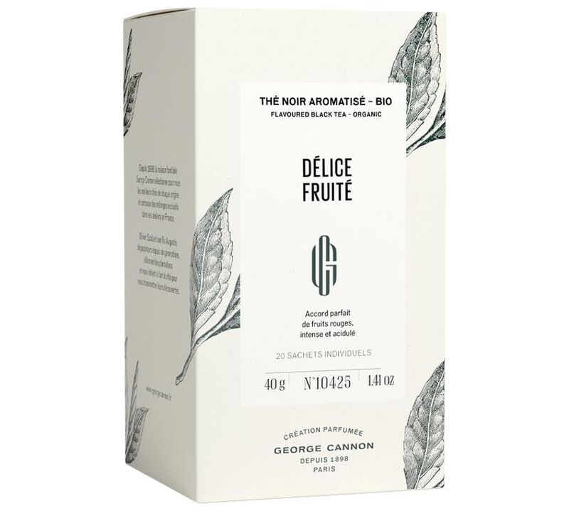 George Cannon - T&egrave; nero biologico Delizia fruttata - 20 bustine image number 0
