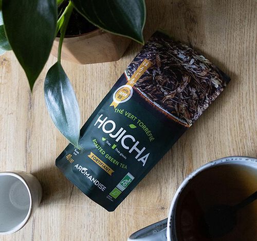 Th&eacute; Vert Bancha Hojicha Bio - Vrac 40 g - AROMANDISE image number 4