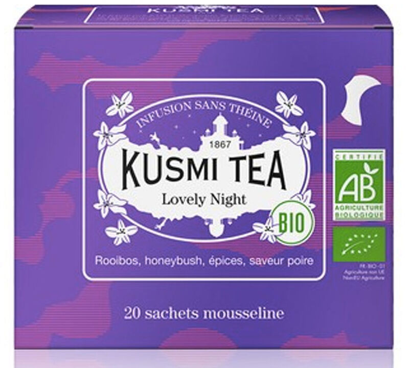 Kusmi Tea Organic Lovely Night Infusion - 20 tea bags image number 0