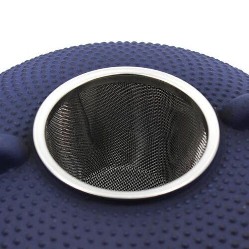 OGO Living 0.80L blue Fuji cast iron teapot + Free gift image number 1