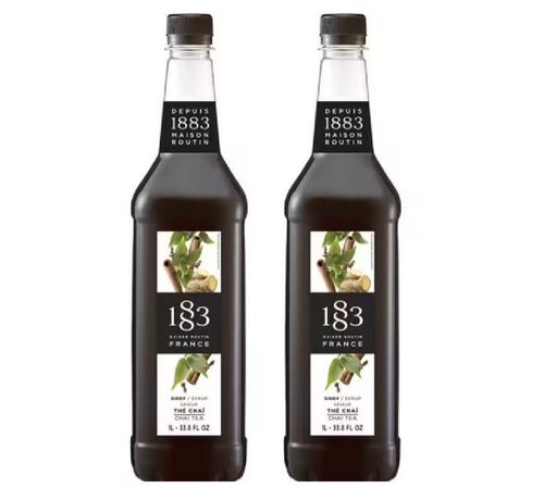 Sirop 1883 Routin Th&eacute; Cha&iuml; - Bouteille plastique - 2 x 1 L