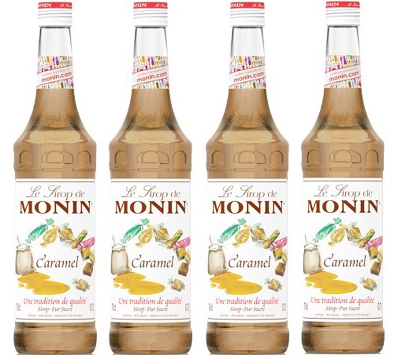4x70cl - Sirop Monin caramel image number 0