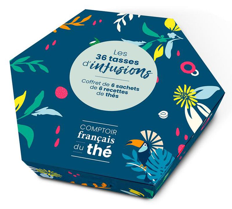 Coffret th&eacute; Les 36 tasses d'infusions - 6 x 6 sachets - COMPTOIR FRAN&Ccedil;AIS DU TH&Eacute; image number 0