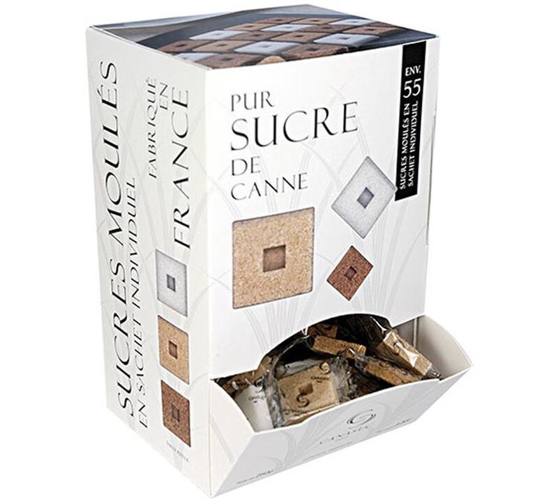 Bo&icirc;te Distributrice Sucre en Morceau - x 55 sucres - CANASUC image number 0