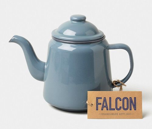 Falcon Enamelwear - Enamel Teapot in Pigeon Grey - 1L