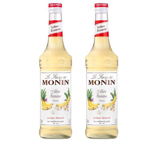 Lot de 2 Sirops Banane Jaune - Monin 2 x 70cl