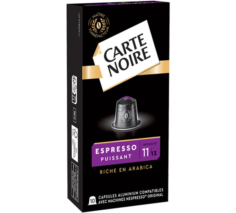 50 capsules compatibles Nespresso* Original Espresso Puissant n&deg;11 - CARTE NOIRE image number 2