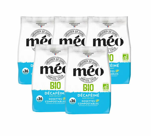 Senseo Compatible Pods Caf&eacute;s M&eacute;o Organic Decaf Coffee Value Pack x 180