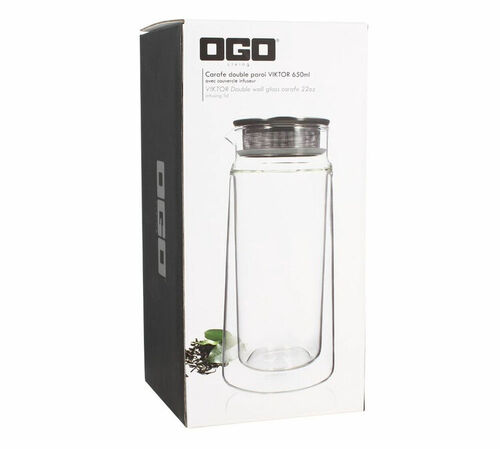 Carafe OGO Living Viktor double paroi avec couvercle infuseur 650ml image number 2
