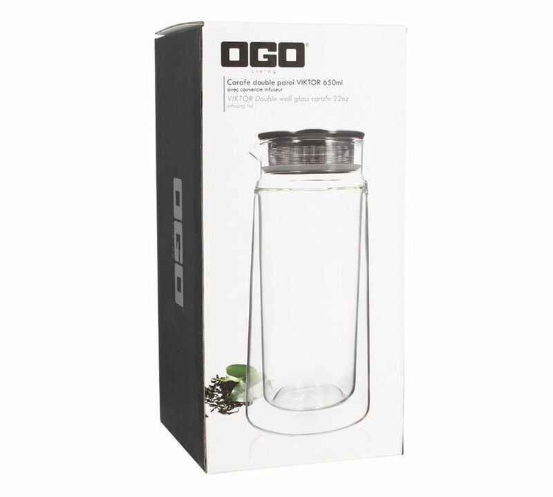 Carafe OGO Living Viktor double paroi avec couvercle infuseur 650ml image number 2