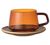 Kinto Sepia Mug Tasse Amber 270 ml mit Untertasse image