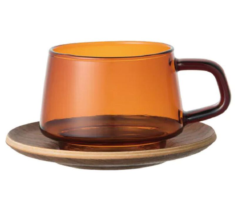 Kinto Sepia Mug Tasse Amber 270 ml mit Untertasse image number 0