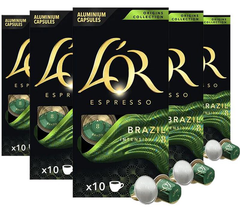 50 capsules compatibles Nespresso* Original Brazil - L'OR ESPRESSO image number 0