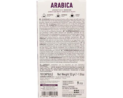 Corsini Nespresso* Original Compatible Pods Arabica x 10 image number 1
