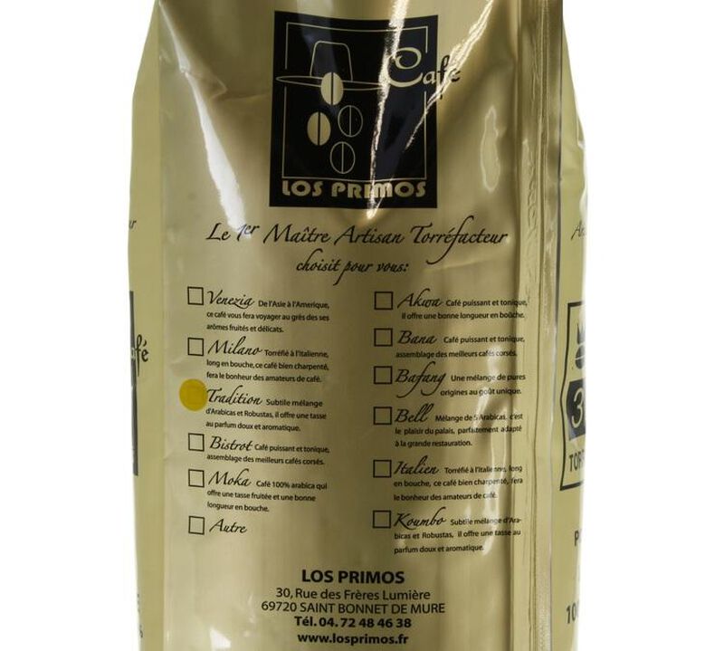 Los Primos 'Tradition' coffee beans - 1kg image number 1