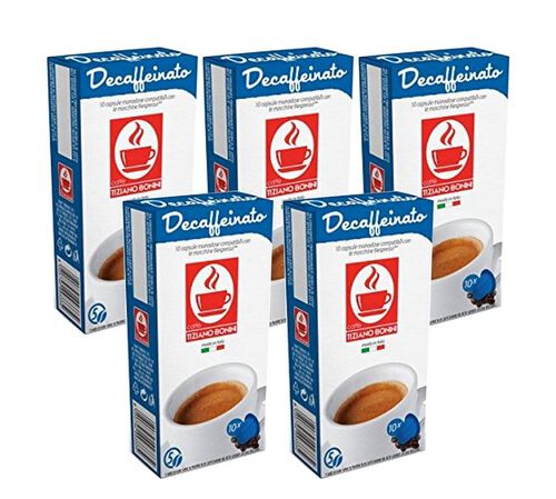 Caff&egrave; Bonini Decaffeinato capsules compatible with Nespresso&reg; x50