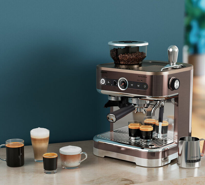 Machine expresso PHILIPS Barista Brew double bac &agrave; grains PSA3228/01 M&eacute;tal image number 5
