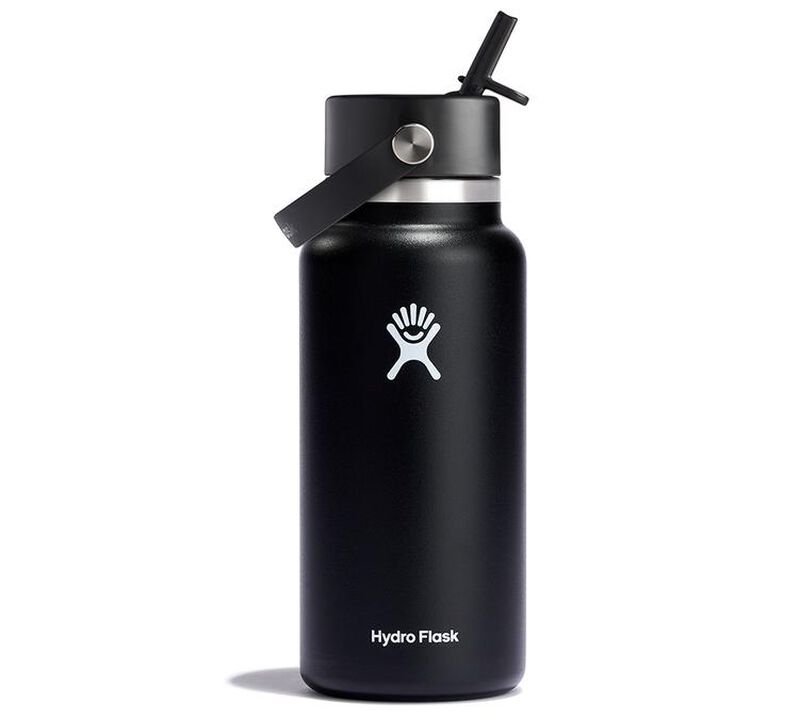 Hydro Flask Thermosflasche Wide Mouth Flex Straw Cap schwarz 0,94 L image number 0