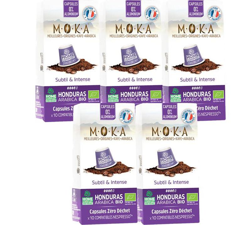 50 Nespresso* Original Compatible Capsules Honduras Organic &ndash; MOKA image number 0