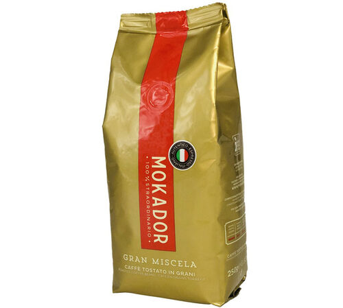 250 g - Caf&eacute; en grain - 100% Straordinario Gran Miscela - MOKADOR CASTELLARI