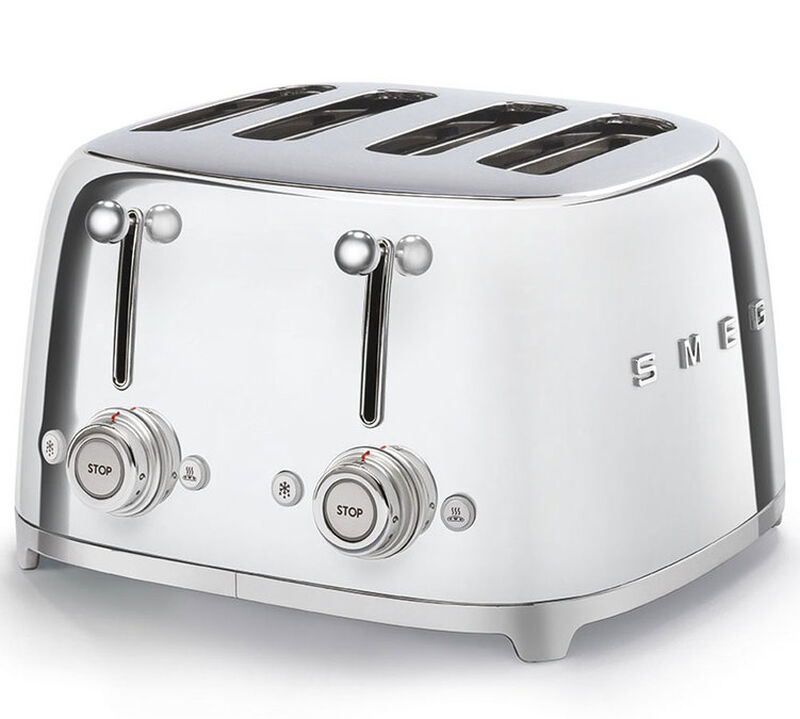 Grille-pain TSF03SSEU 4 tranches Chrom&eacute; - SMEG image number 0
