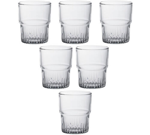 DURALEX stackable glasses - 6 x 200ml