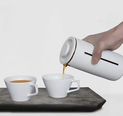 Timemore U French Press in White - 4 cups image number 4